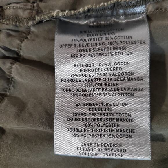 Levis Lightweight Legacy Cotton Fishtail Anorak Jacket Womens Size S Utility - Picture 14 of 16